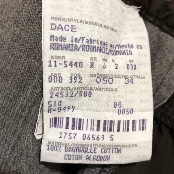 BOSS ORANGE PANT. Grey Excellent Condition size 34 - Picture 4 of 6